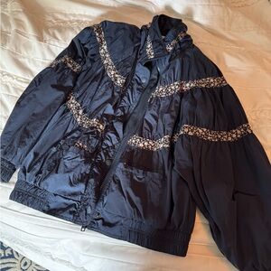 Free People Navy Floral Jacket, XS, Like New, We The Free collection